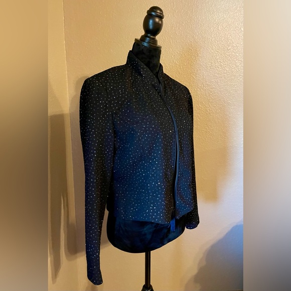 Jessica Howard Jacket Royal Blue with Black Size 14 - Picture 8 of 12